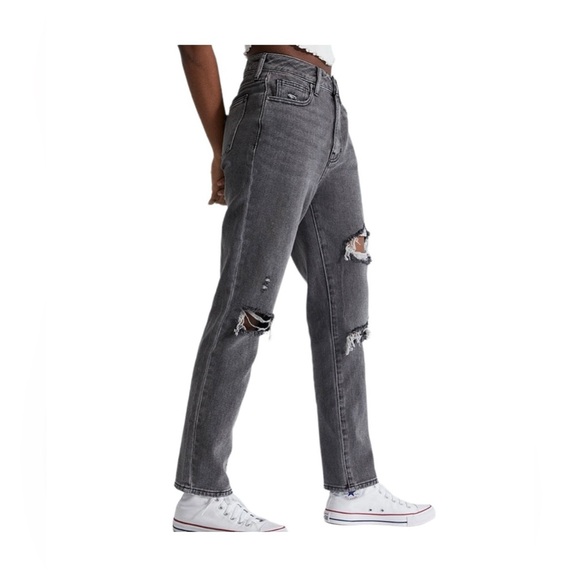 PacSun High Rise Ripped Gray Jeans - Picture 2 of 7